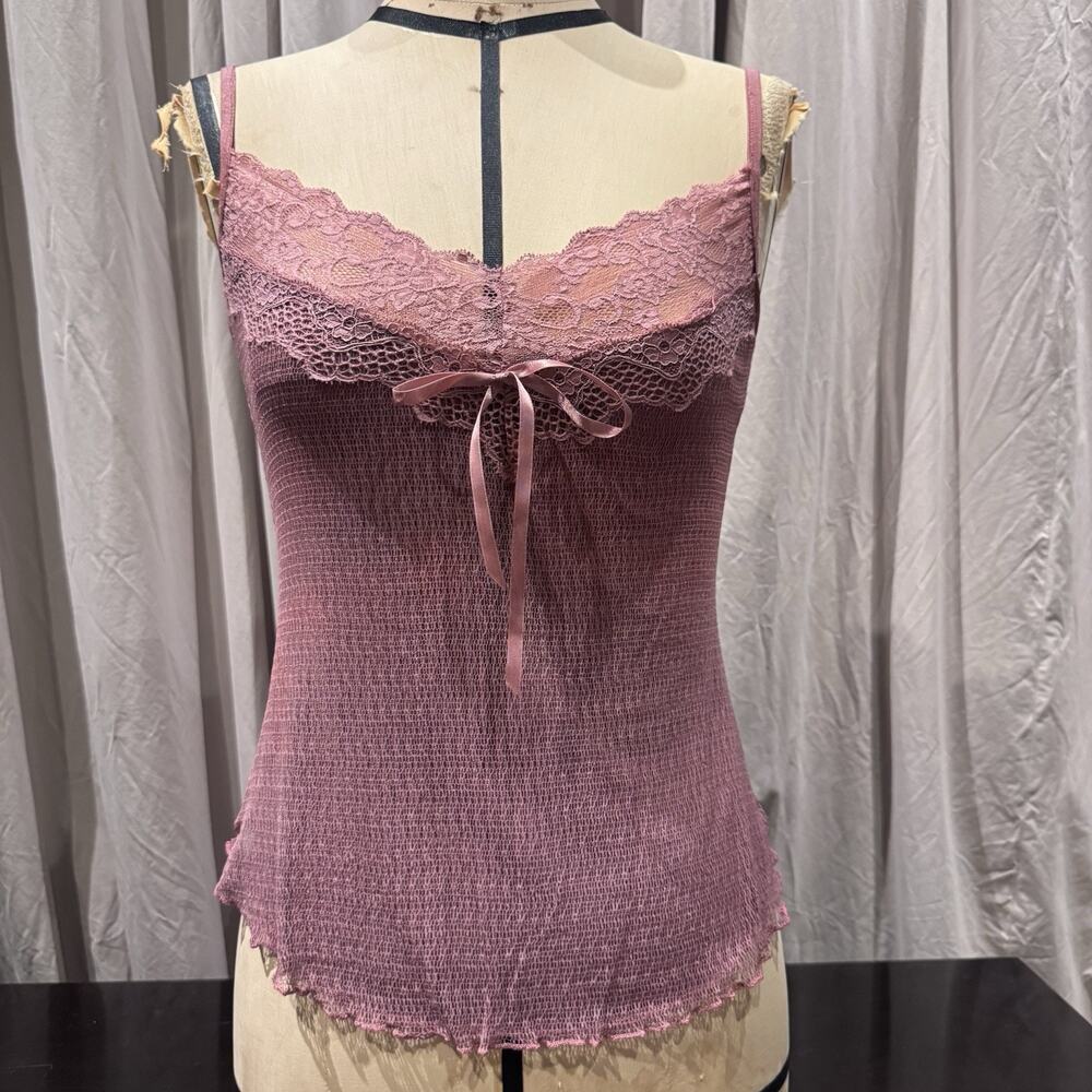 Ann Ferriday VTG Spider Mesh And Lace Fairy Boho Cami S/M Unworn Archival